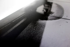 Close-up of laser printed 1000 Miles Vol. 7 Zine cover image by Jason Jaworski