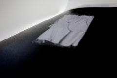 Close-up of laser printed 1000 Miles Vol. 2 Zine cover image by Jason Jaworski